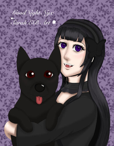 Nyx oc art — dog mom